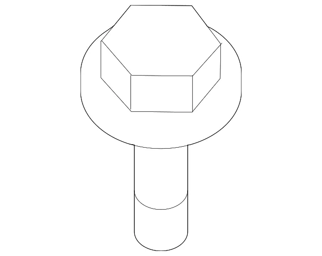 Hood Release Handle Screw - Mazda (9faa200001)