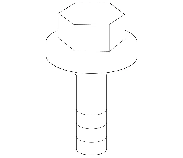 Bumper Cover Reinforcement Beam Bolt - Mazda (9hlb00820)