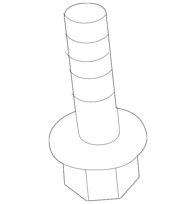 Lower Latch Bolt - Mazda (9kkbe0620)