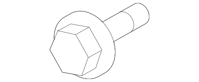 Latch Mount Bolt - Mazda (9xg12050x7)