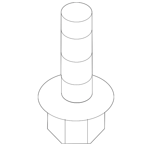 Bumper Cover Support Rail Bolt - Mazda (9ya420614)