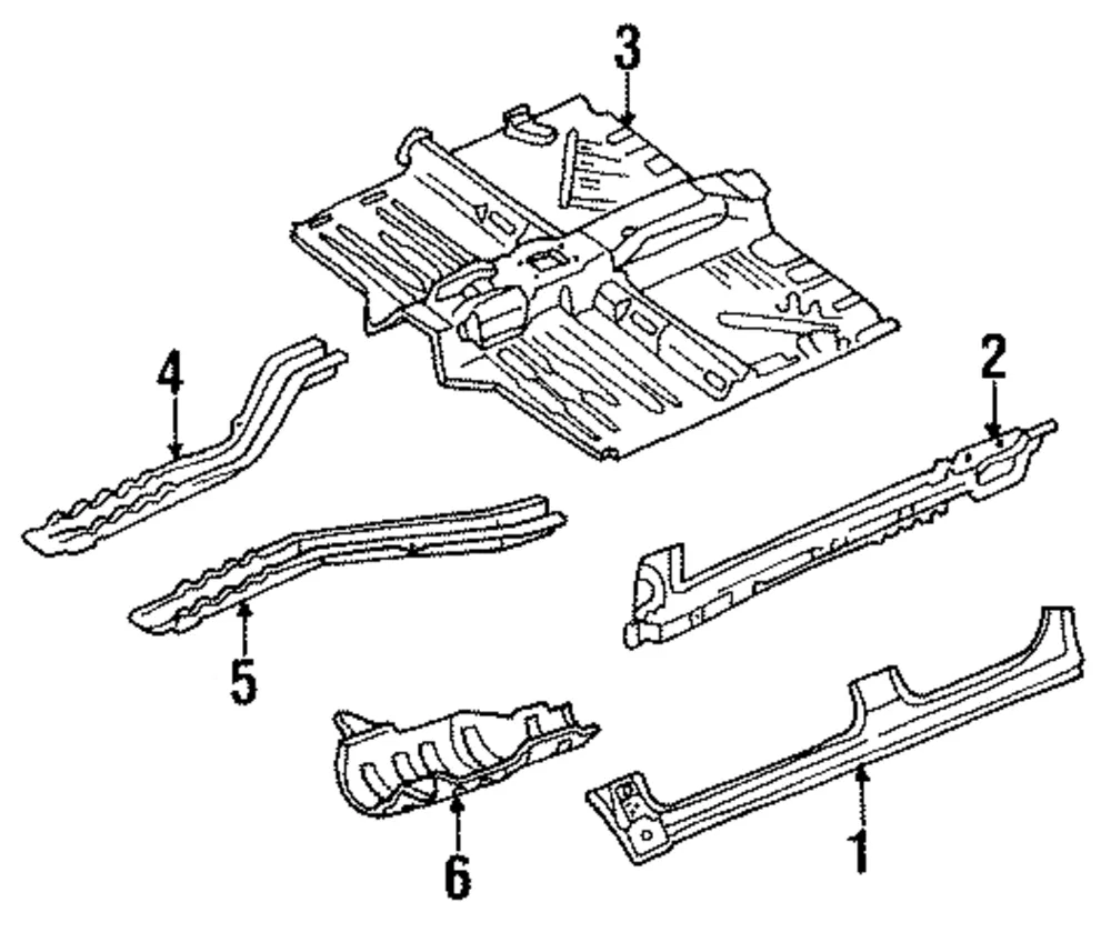 Outer Rocker Panel - Passenger Side (RH) - Mazda (B0YW-70-271)