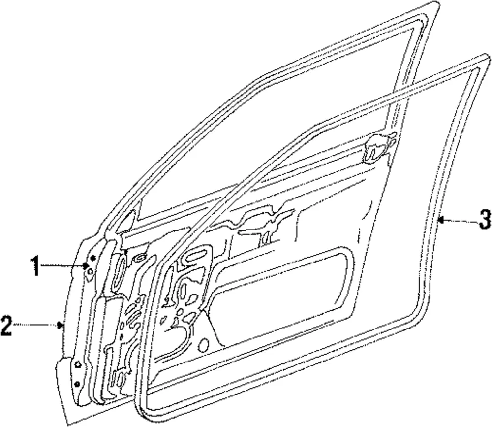 Weatherstrip Lt - Driver's Side (LH) - Mazda (B111-59-760D)
