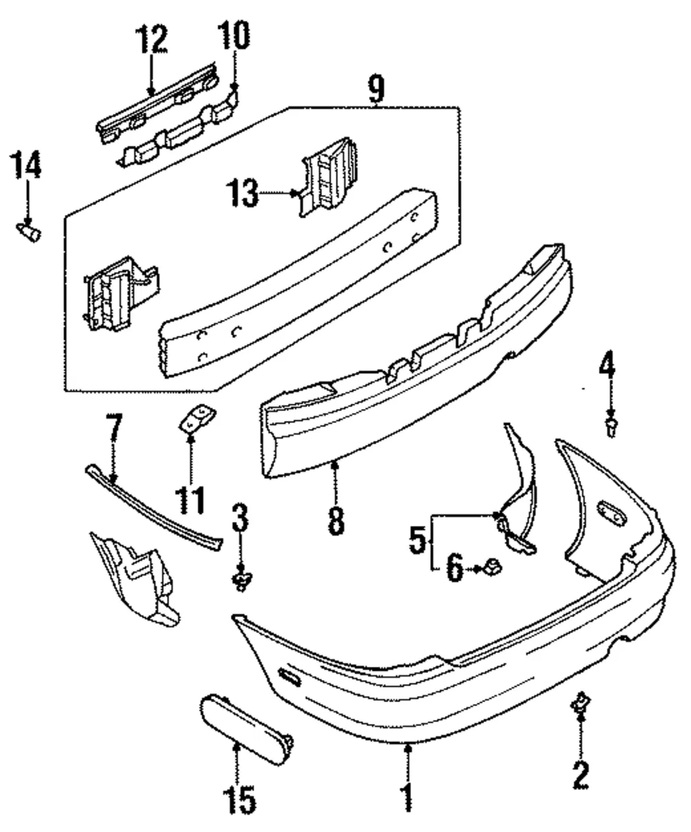 Bumper Rr - MAZDA (B16H50221BB)