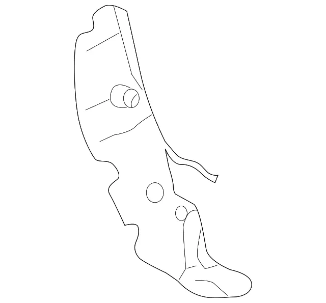 Splash Shield - Passenger Side (RH) - Mazda (B25D-50-341A)