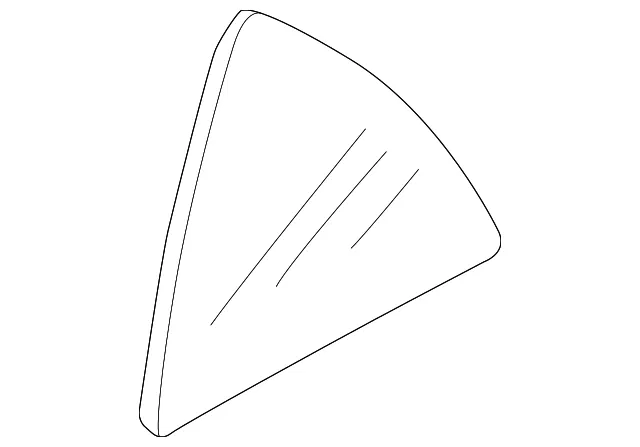Fixed Glass - Driver's Side (LH) - Mazda (B25D-73-661B)
