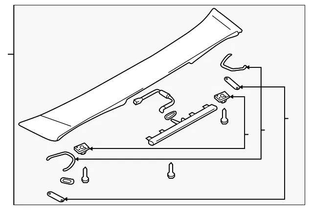 Spoiler Rr - MAZDA (B25F51960C08)