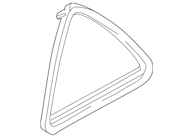 Weatherstrip R Qtr - Passenger Side (RH) - Mazda (B25H-72-651E)