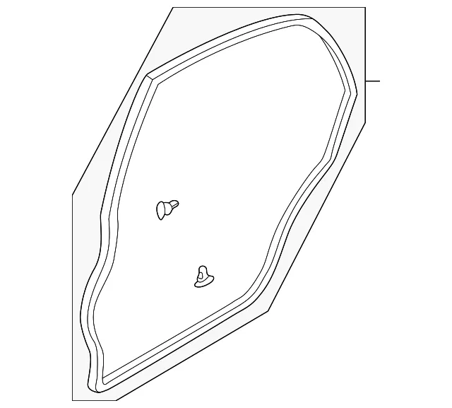 Weatherstrip L - Driver's Side (LH) - Mazda (B25H-73-760D)