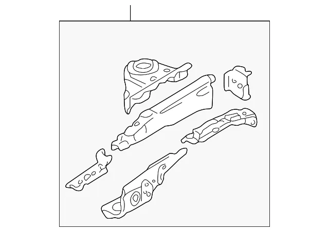 Apron Assembly - Driver's Side (LH) - Mazda (B2YD-54-21YE)