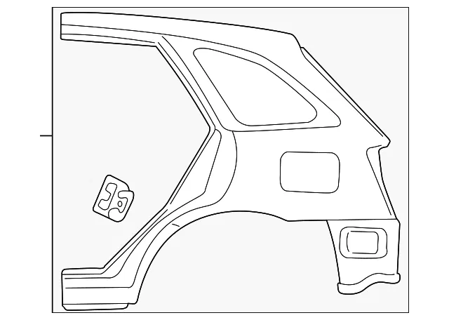 Quarter Panel - Driver's Side (LH) - Mazda (B2YL-71-410)