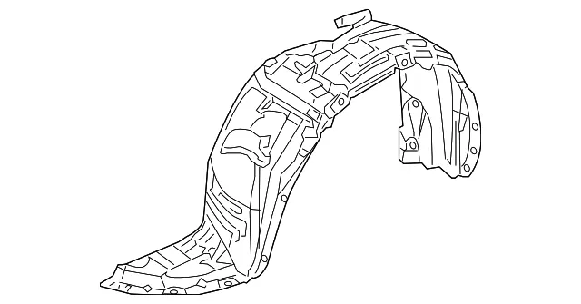Fender Liner - Driver's Side (LH) - Mazda (B37F-56-140E)