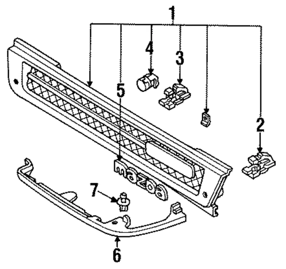 Molding R Front - MAZDA (B455507J1PZ)