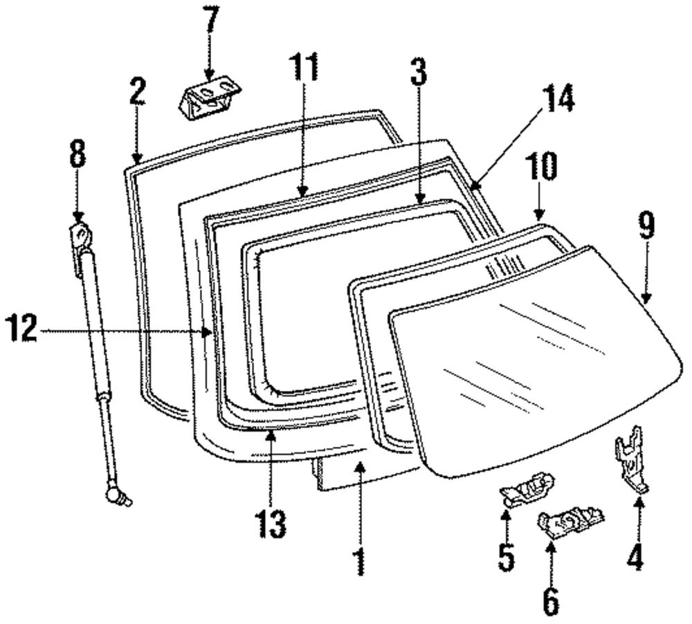 Weatherstrip - MAZDA (B46762761)