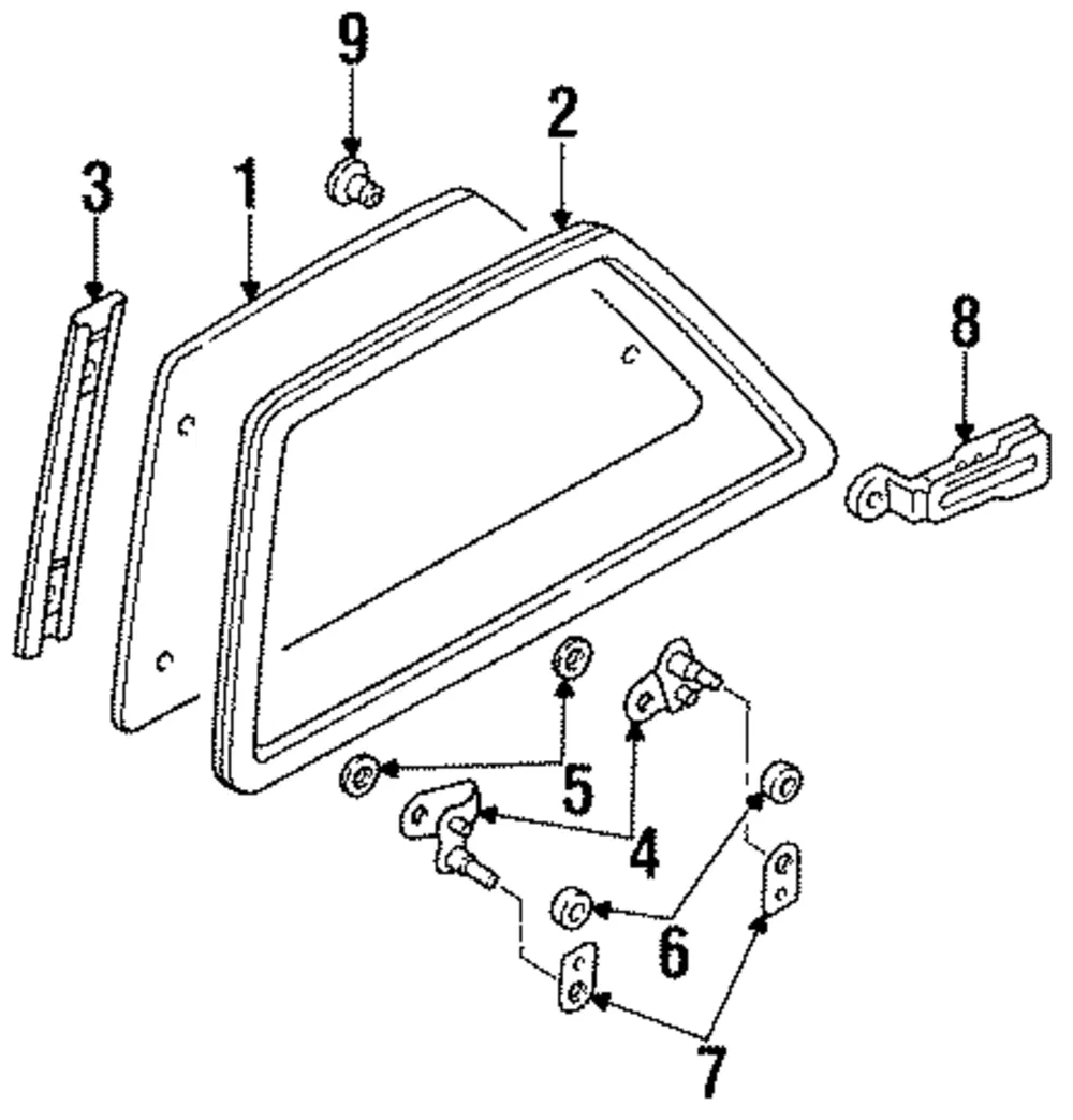WASHER QTR HINGE - Mazda (B468-72-522B)