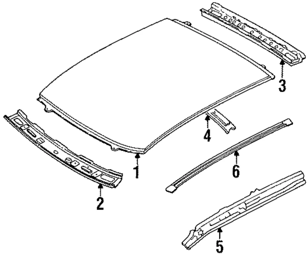 Mould Rt Roof - Passenger Side (RH) - Mazda (B4Y7-50-9H0A)