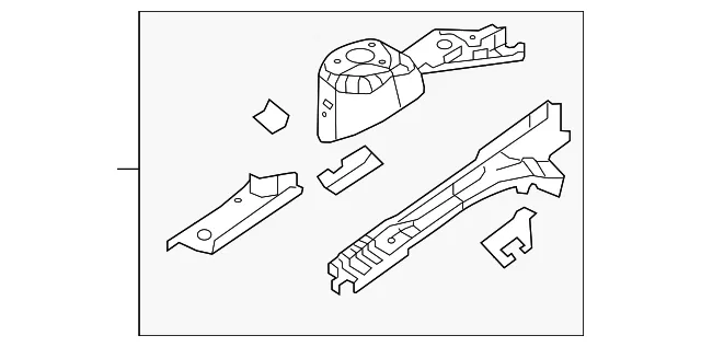 Apron Assembly - Passenger Side (RH) - Mazda (BBM2-53-210D)
