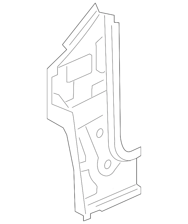 Inner Hinge Pillar - Passenger Side (RH) - Mazda (BBM4-70-230)