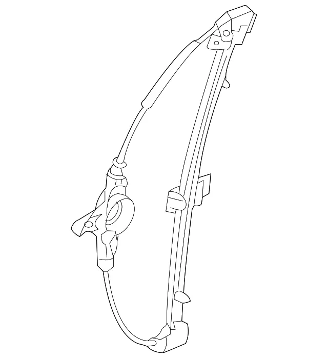 Window Regulator - Driver's Side (LH) - Mazda (BBM4-73-590)