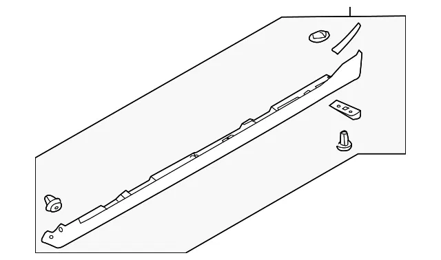 Rocker Molding - Driver's Side (LH) - Mazda (BBN5-51-P50A-17)