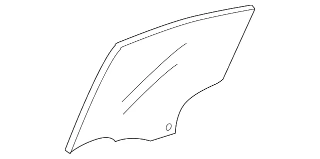 Movable Glass - Driver's Side (LH) - Mazda (BBN5-73-511A)