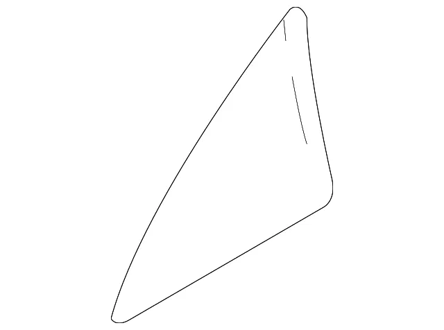 Vent Glass - Passenger Side (RH) - Mazda (BBN7-72-661A)
