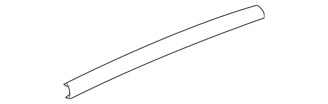 Upper Molding - Passenger Side (RH) - Mazda (BBN9-50-8V2)