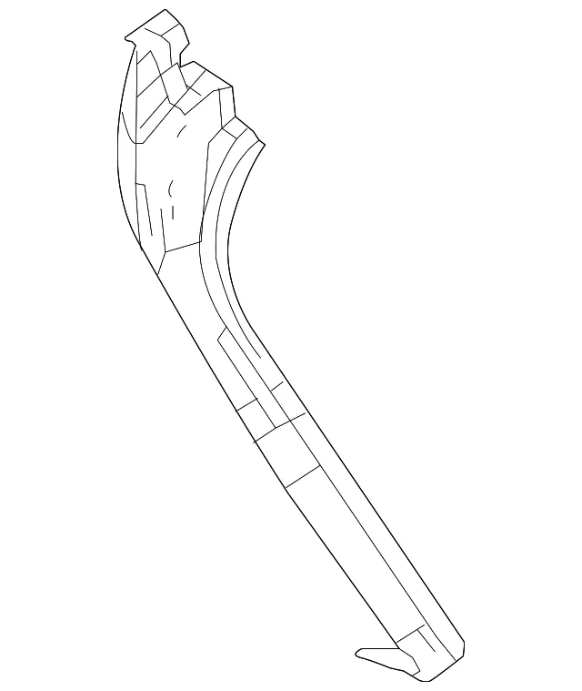 Pillar - Driver's Side (LH) - Mazda (BBN9-71-442A)