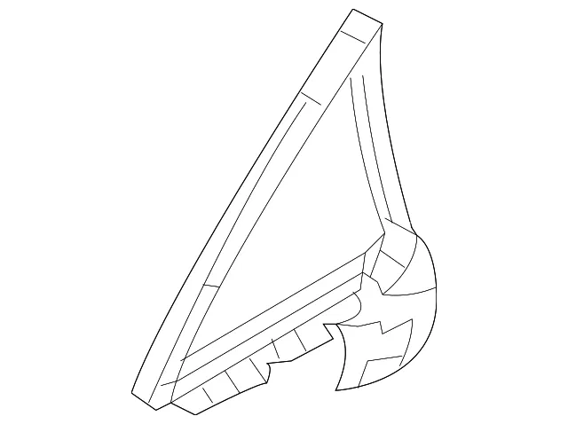 Weatherstrip - Driver's Side (LH) - Mazda (BBN9-73-651D)