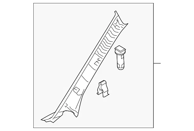 Trim L A Pillar - MAZDA (BBW868170B75)