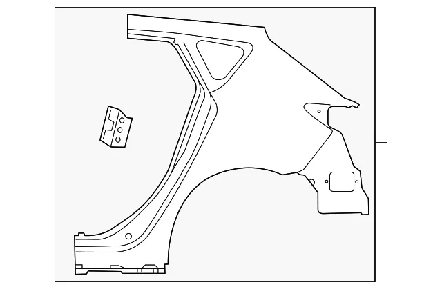 Quarter Panel - Driver's Side (LH) - Mazda (BBY6-71-41X)