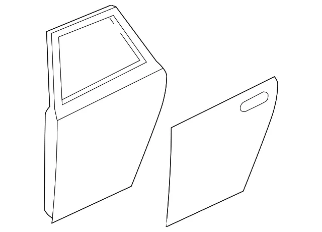 Door Shell - Driver's Side (LH) - Mazda (BBY9-73-02XH)