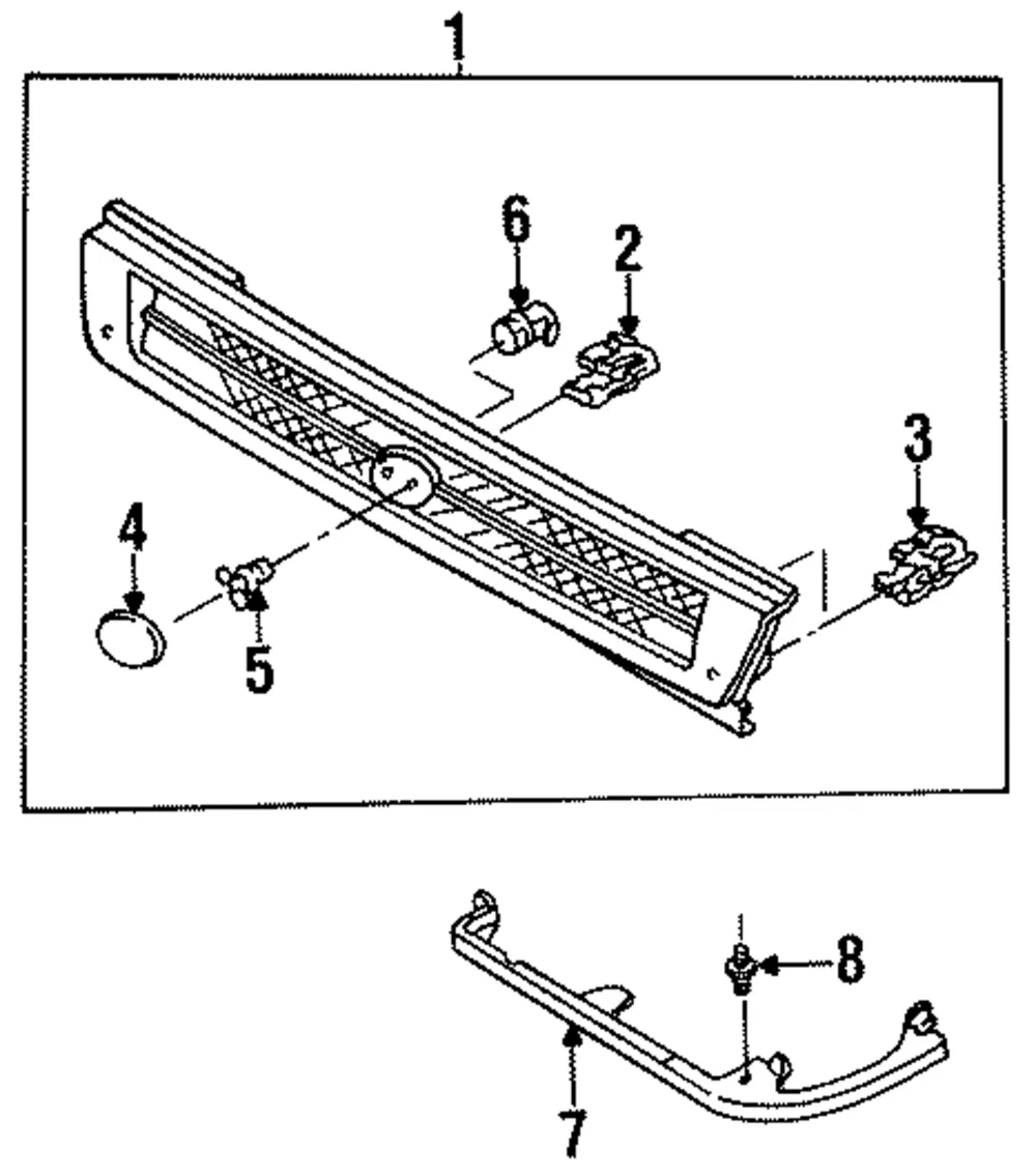 Radtr Grille - MAZDA (BBYD50710A)