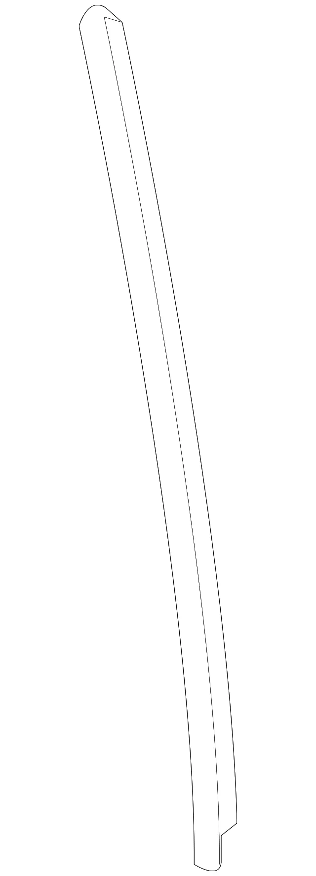 Applique Seal Strip - Passenger Side (RH) - Mazda (BCJH-50-M15)