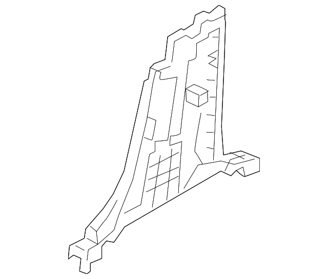 Lower Center Pillar Trim - Passenger Side (RH) - Mazda (BCJH-68-220B-02)