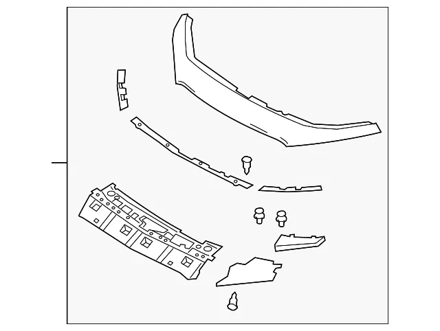 Bumper Cover Spacer Panel - Mazda (BCKB-50-7E0D-2V)