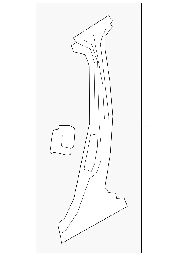 Inner Center Pillar - Driver's Side (LH) - Mazda (BCYA-71-38X)