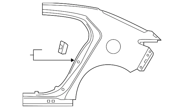 Quarter Panel - Passenger Side (RH) - Mazda (BCYN-70-410A)