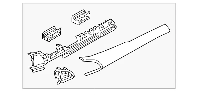 Trim Molding - Passenger Side (RH) - Mazda (BDGG-55-150D-39)