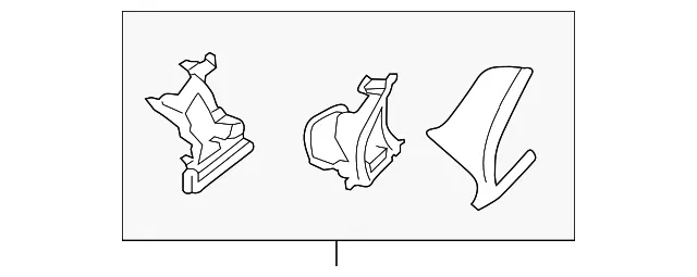 Trim Molding - Driver's Side (LH) - Mazda (BDGJ-55-130B-39)