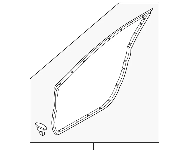 Door Weather-Strip - Driver's Side (LH) - Mazda (BDTS-59-760B)