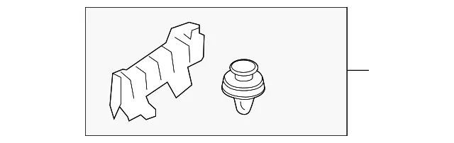 Upper Center Pillar Trim Bracket - Driver's Side (LH) - Mazda (BDTS-68-04Y)