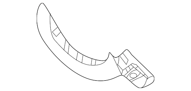 Hinge Cover - Passenger Side (RH) - Mazda (BDTS-68-8W5)