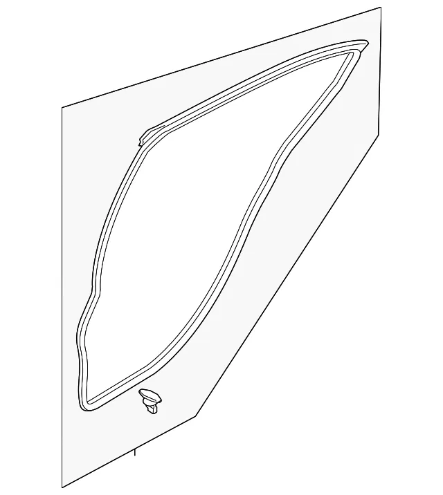 Door Weather-Strip - Passenger Side (RH) - Mazda (BDTS-72-760B)