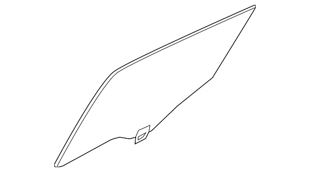 Movable Glass - Driver's Side (LH) - Mazda (BDTS-73-510A)