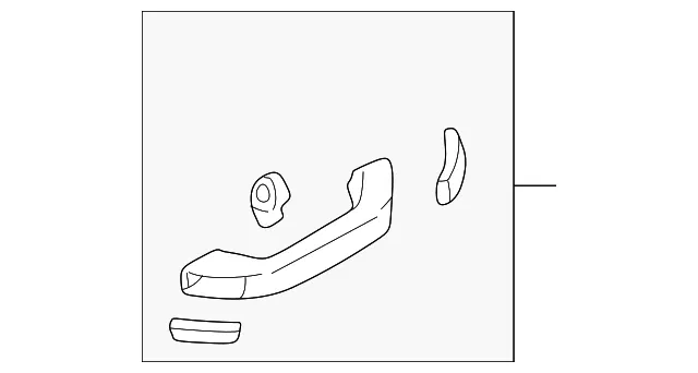 Handle Ast - MAZDA (BE5H69470D80)