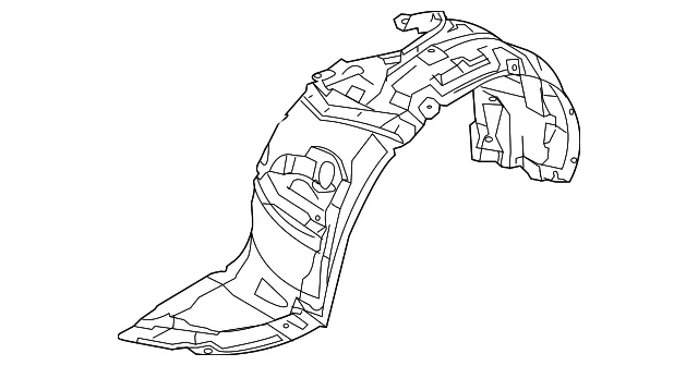 Fender Liner - Passenger Side (RH) - Mazda (BFD1-56-130)