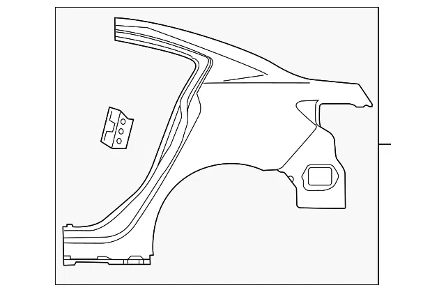 Quarter Panel - Driver's Side (LH) - Mazda (BFY2-71-41XA)