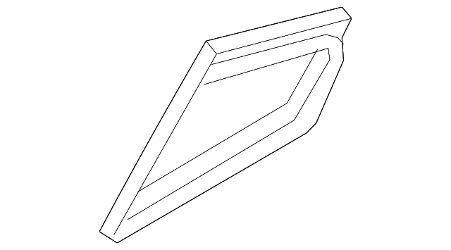 Glass Weather-Strip - Passenger Side (RH) - Mazda (BHN9-72-651)