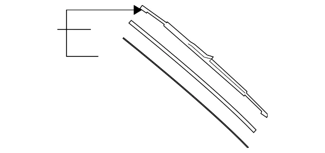 Windshield Wiper Blade - Passenger Side (RH) - Mazda (BJ0F-67-330-9U)